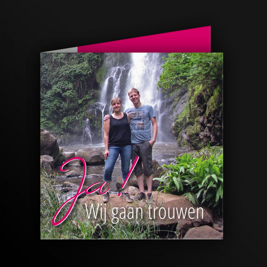 Trouwkaart Niels &amp; Evi